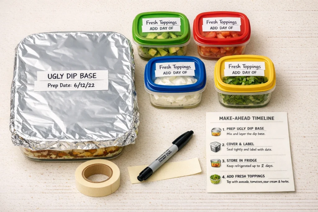 How to Make Ugly Dip Ahead of Time and Store It Correctly
