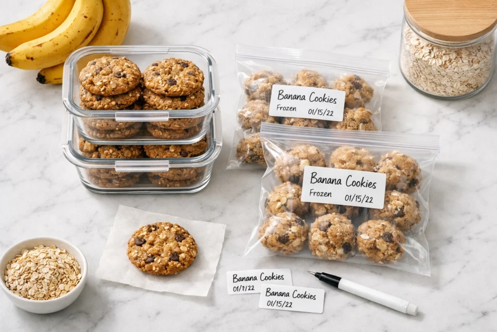 13. How to Store Freeze and Meal Prep Healthy Banana Cookies Like an Absolute Pro