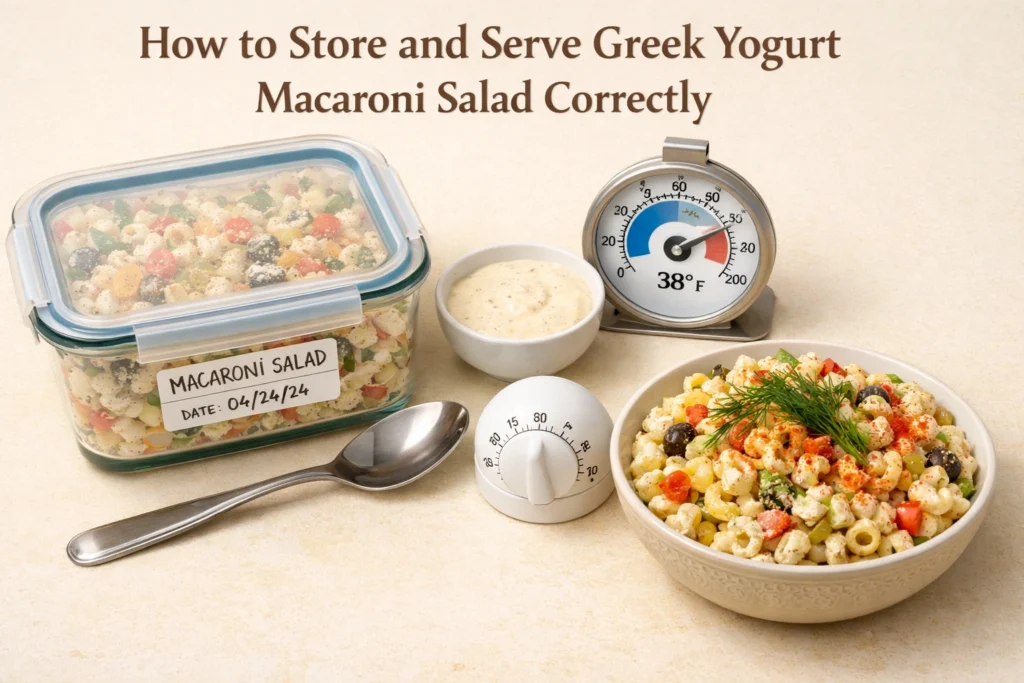 How to Store and Serve Greek Yogurt Macaroni Salad Correctly