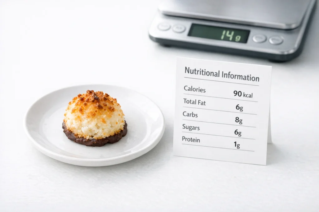 Nutritional Information for 3 Ingredient Coconut Macaroons