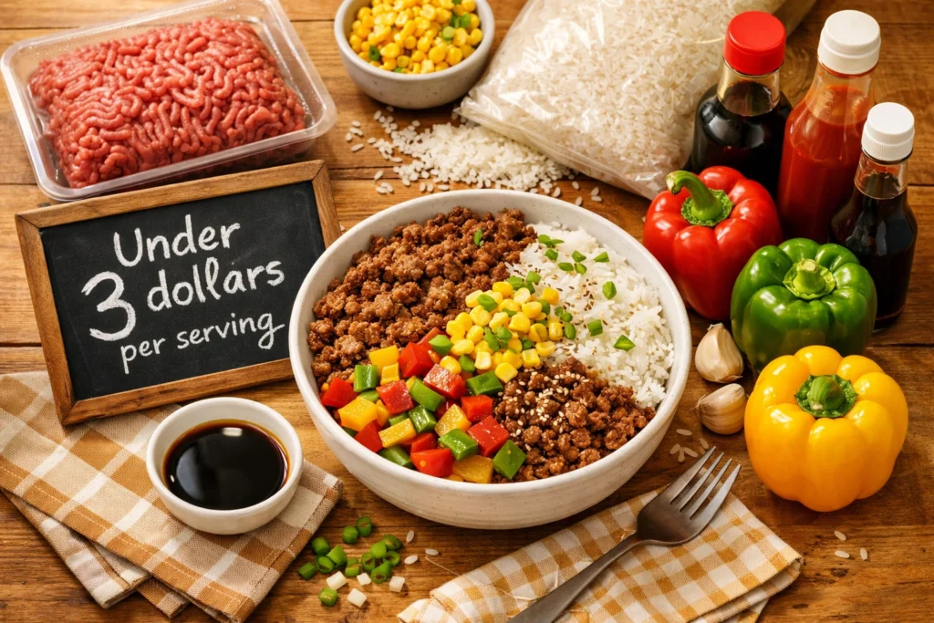 Ground Beef Pepper Rice Bowls on a Budget That Still Taste Amazing