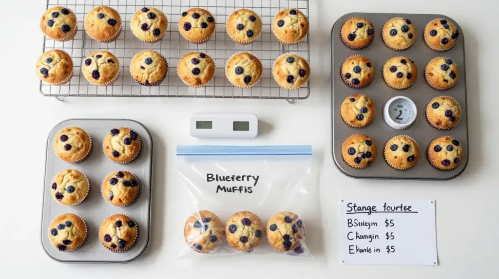 How to Freeze and Meal Prep Healthy Blueberry Muffins the Right Way