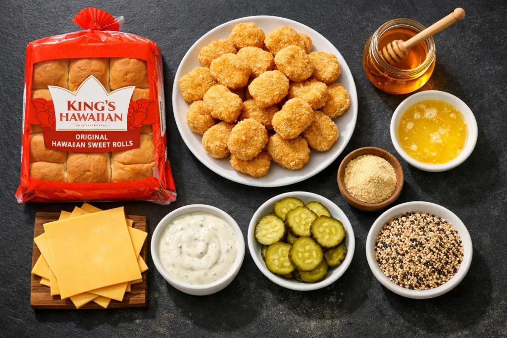 2. Ingredients You Need to Make Perfect Chicken Nugget Sliders With Hawaiian Rolls at Home