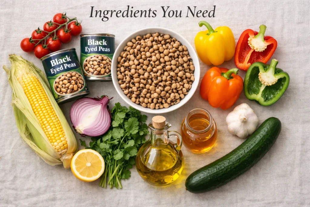 Ingredients You Need to Make the Best Black Eyed Pea Salad at Home