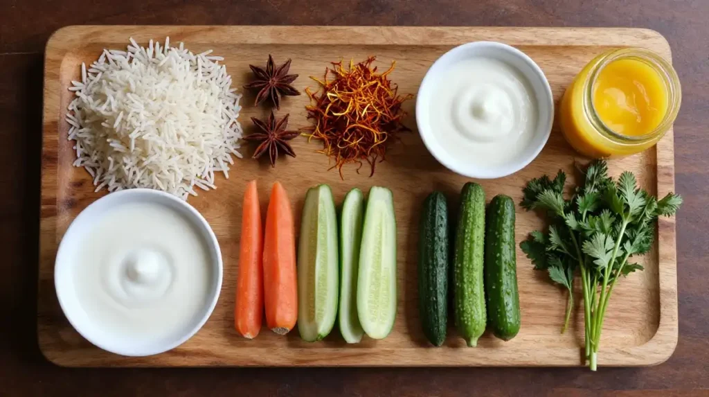 Ingredients for the Best Vegetable Biryani