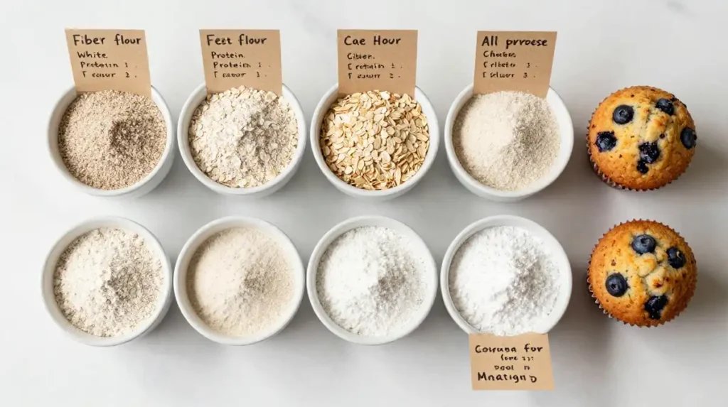 Best Flour Options for Healthy Blueberry Muffins That Still Taste Amazing
