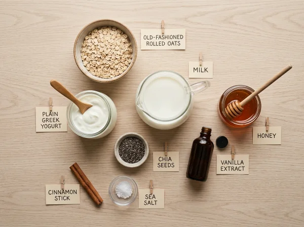 Exact Ingredients You Need for Perfect Greek Yogurt Overnight Oats