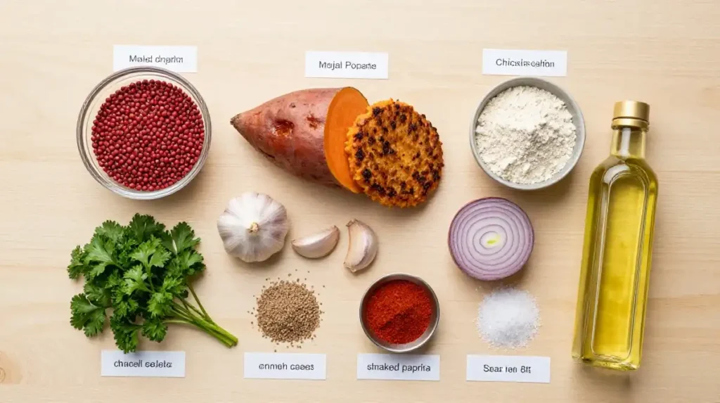 Exact Ingredients You Need for Perfect Lentil Sweet Potato Patties