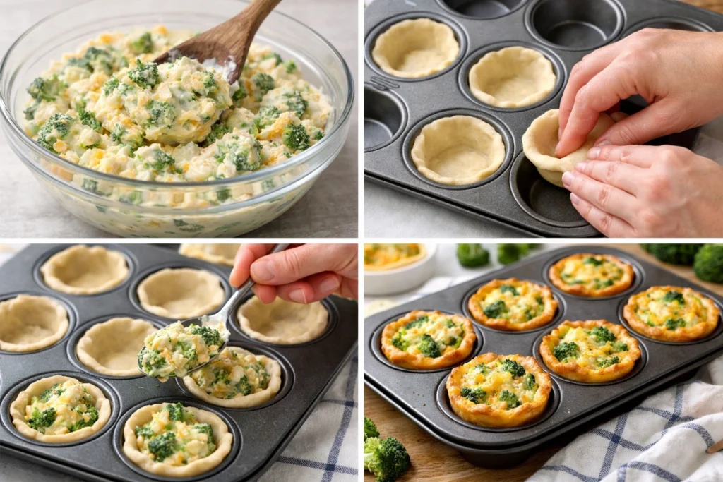 Step-by-Step Instructions for Easy Broccoli Cheese Cups