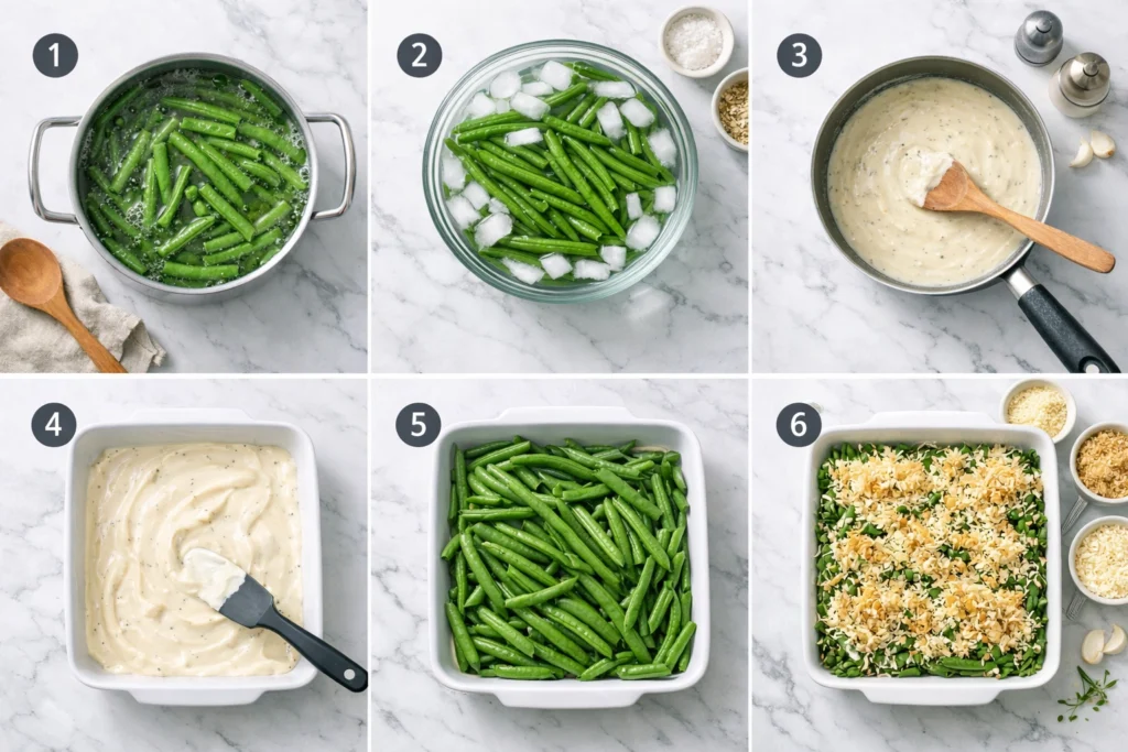 How to Make Green Bean Alfredo Casserole Step by Step