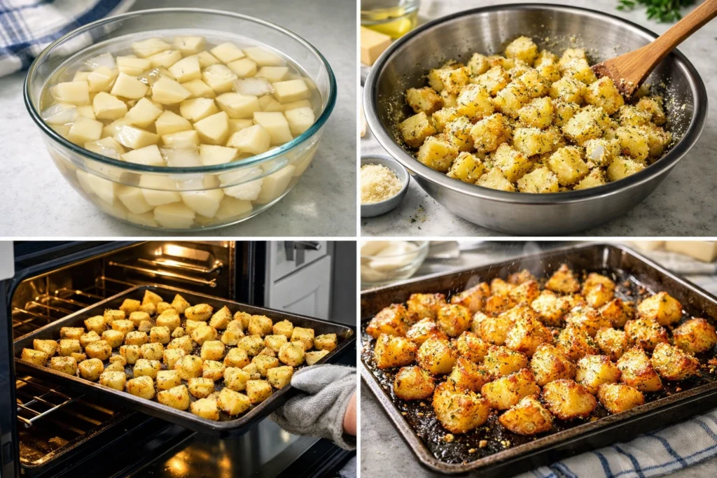 Step-by-Step Instructions for Easy Butter Parmesan Roasted Potatoes