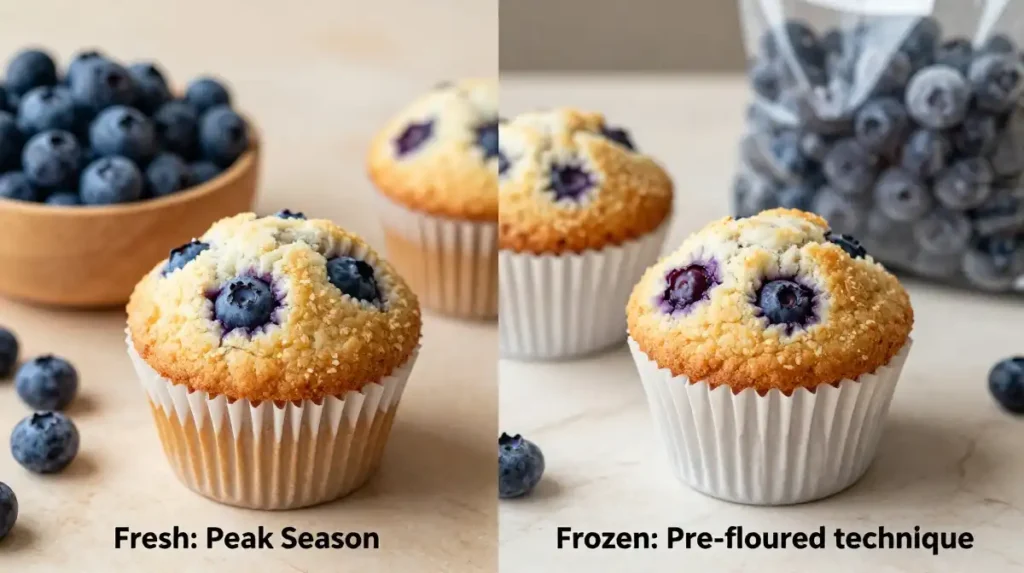 Fresh vs Frozen Blueberries: Which Makes Better Healthy Muffins