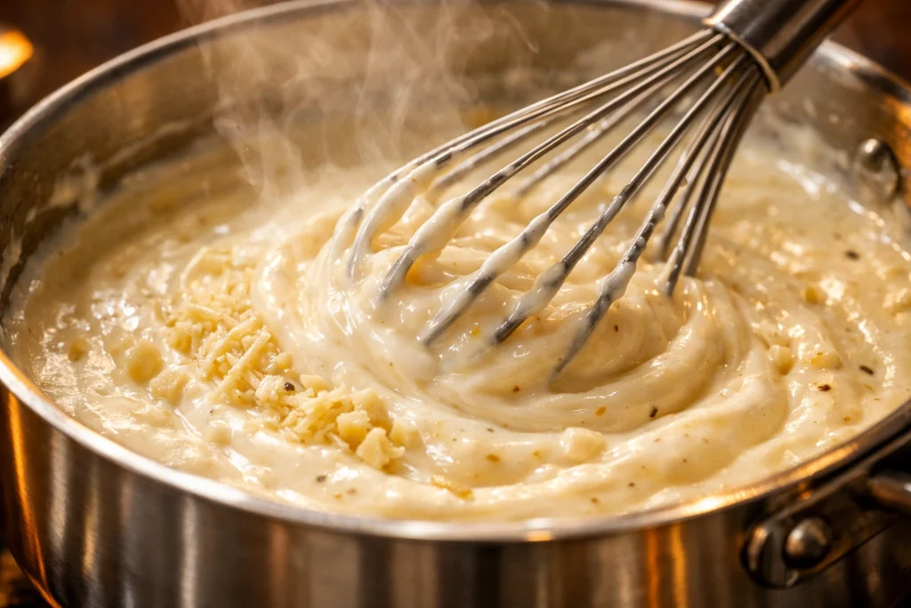 How to Make Homemade Alfredo Sauce for the Casserole