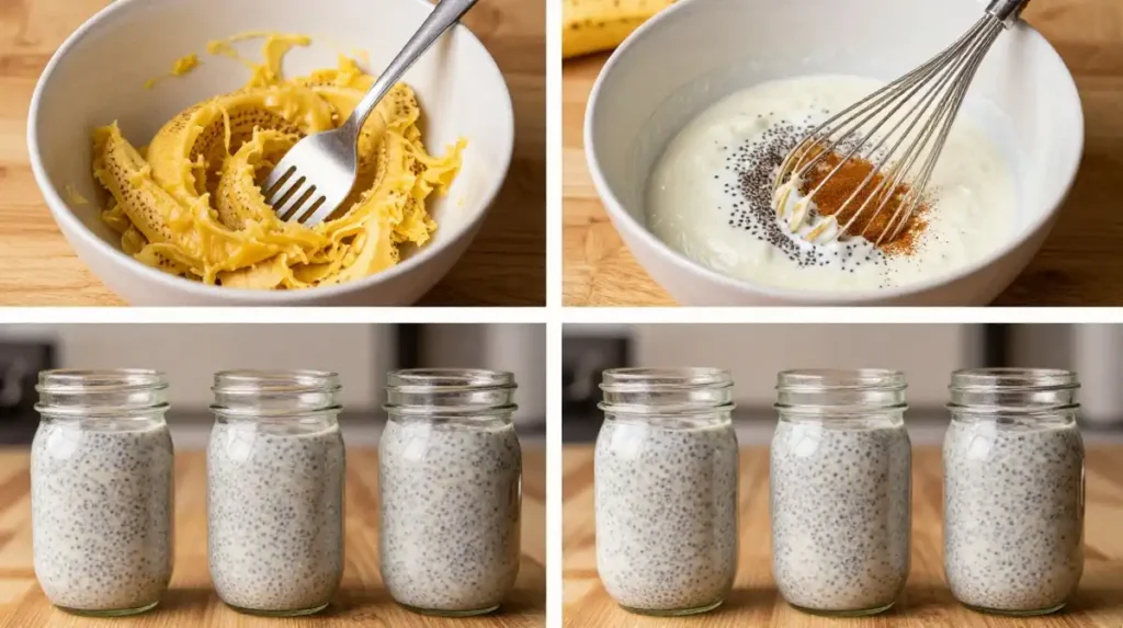 How to Make Banana Chia Pudding Greek Yogurt From Scratch Step by Step