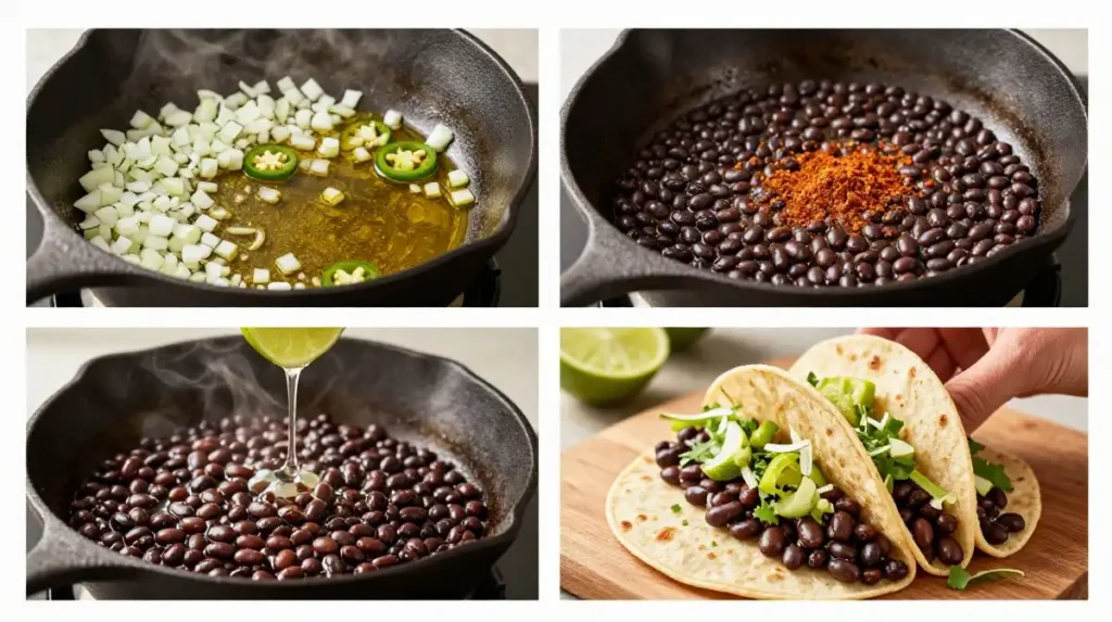 How to Make Easy Black Bean Tacos From Scratch Step by Step