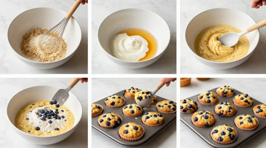 How to Make Healthy Blueberry Muffins From Scratch Step by Step