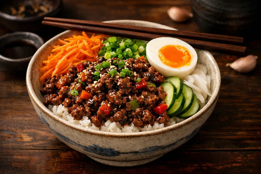 Asian Style Ground Beef Pepper Rice Bowls That Taste Like Takeout