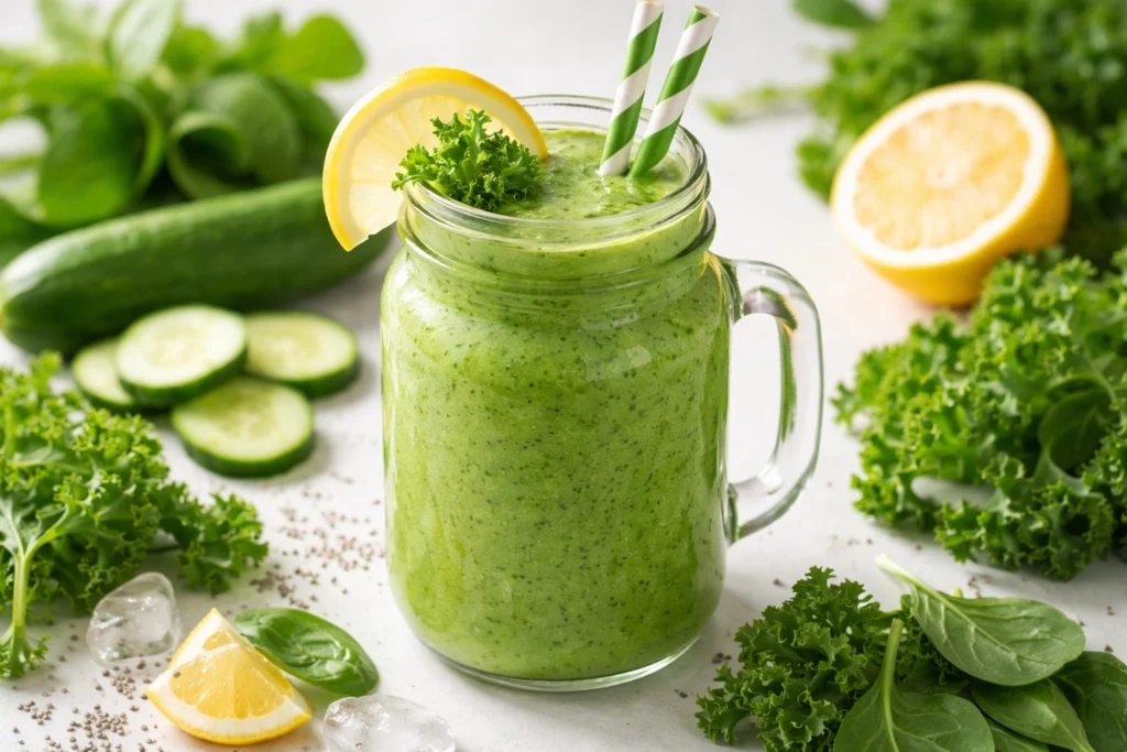 Green Healthy Smoothie Recipes for Detox and Clean Eating