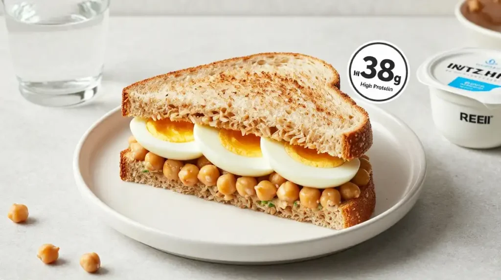 High Protein Chickpea Salad Sandwich That Keeps You Full All Afternoon