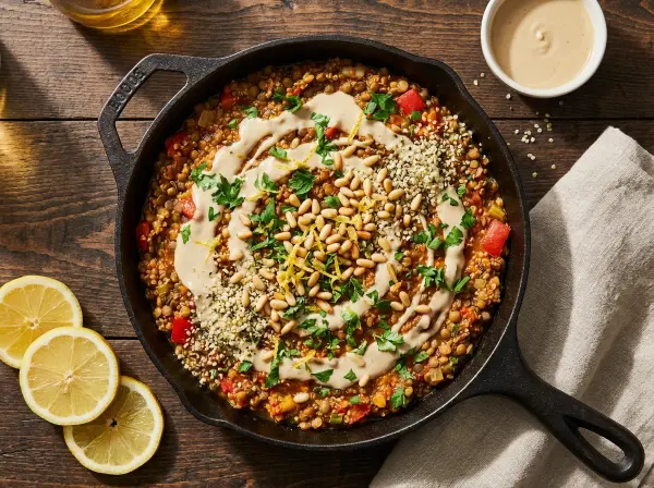 How to Make This Mediterranean Skillet Vegan and Dairy Free
