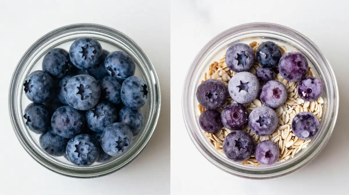 How to Use Fresh vs Frozen Blueberries in Overnight Oats
