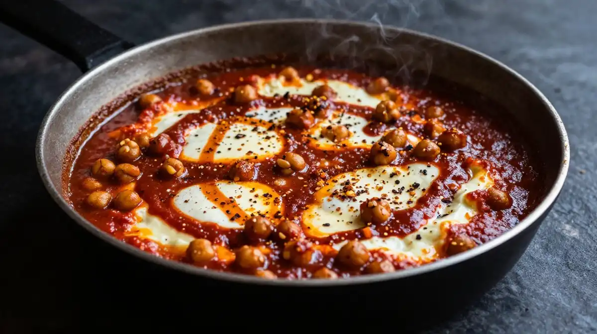 Spicy Chickpea Shakshuka With Harissa That Packs a Serious Punch
