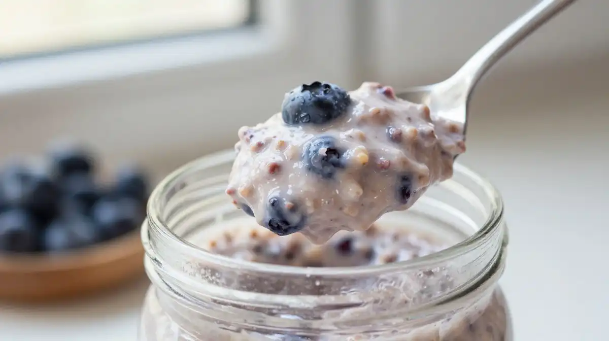 How to Get the Perfect Thick and Creamy Blueberry Overnight Oats Consistency