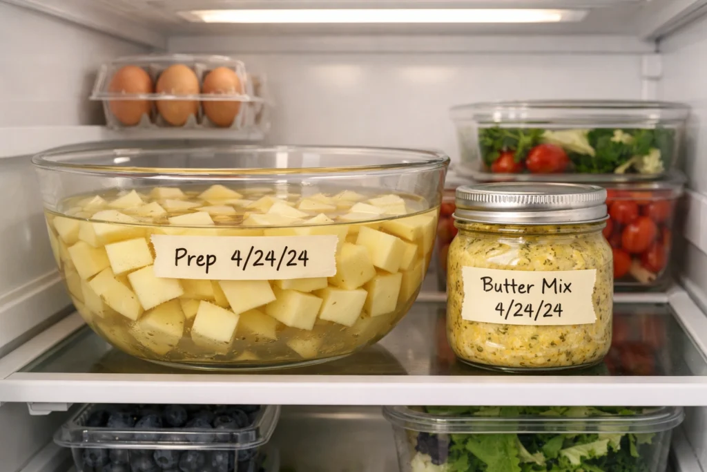 How to Make Butter Parmesan Roasted Potatoes Ahead of Time