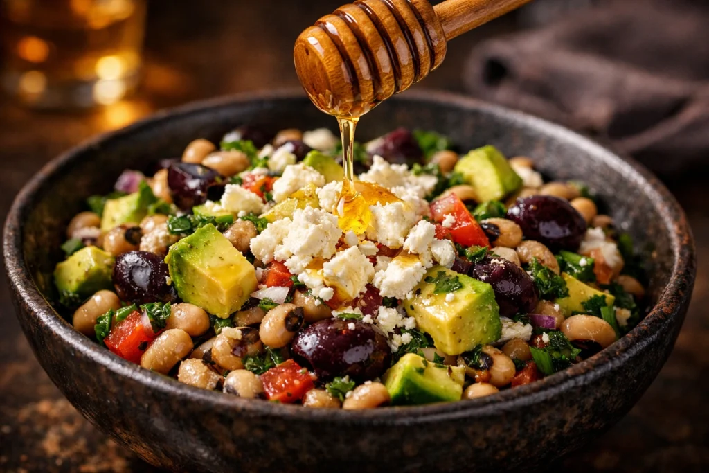 Black Eyed Pea Salad With Avocado and Feta That Feels Gourmet