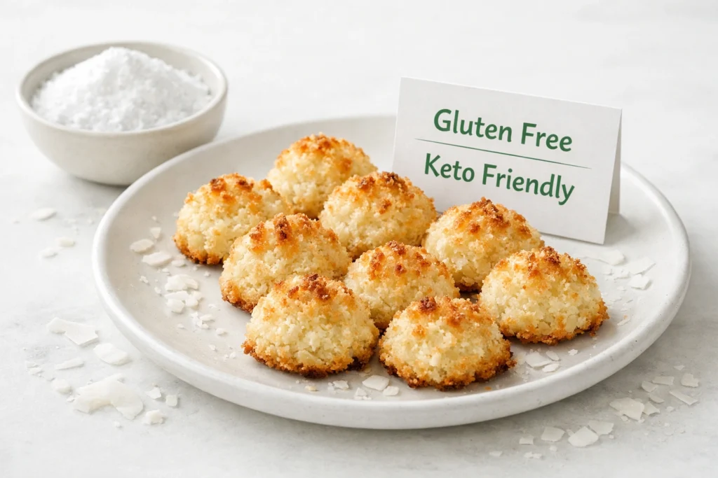 How to Make 3 Ingredient Coconut Macaroons Gluten Free and Keto