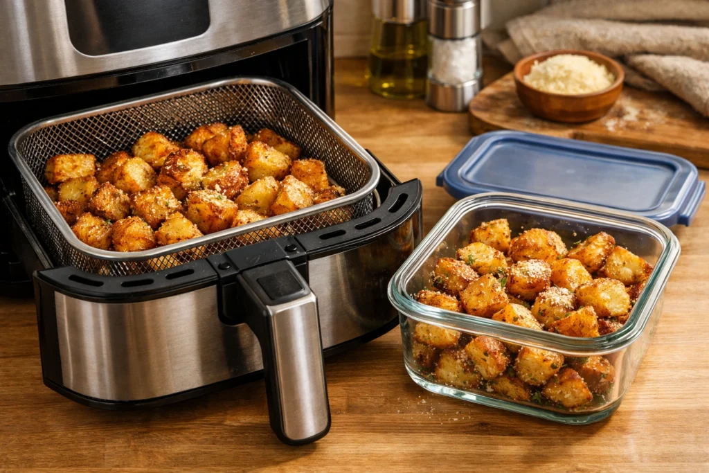 How to Store and Reheat Leftover Butter Parmesan Roasted Potatoes