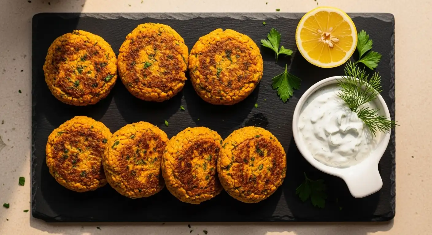 lentil sweet potato patties