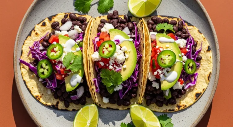easy black bean tacos