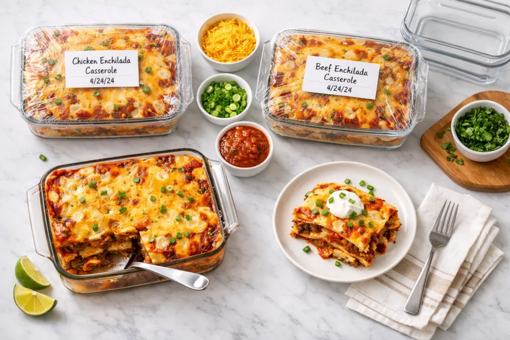 11. How to Meal Prep and Freeze Lazy Enchilada Casserole Like an Absolute Pro