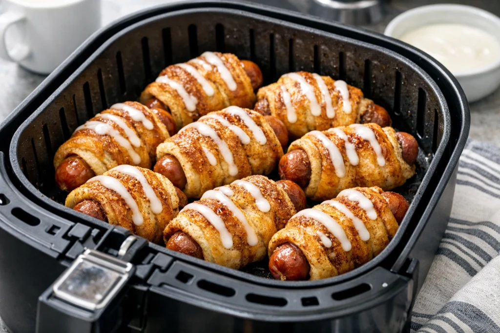 5. How to Make Cinnamon Roll Breakfast Pigs in the Air Fryer for Extra Crispy Results