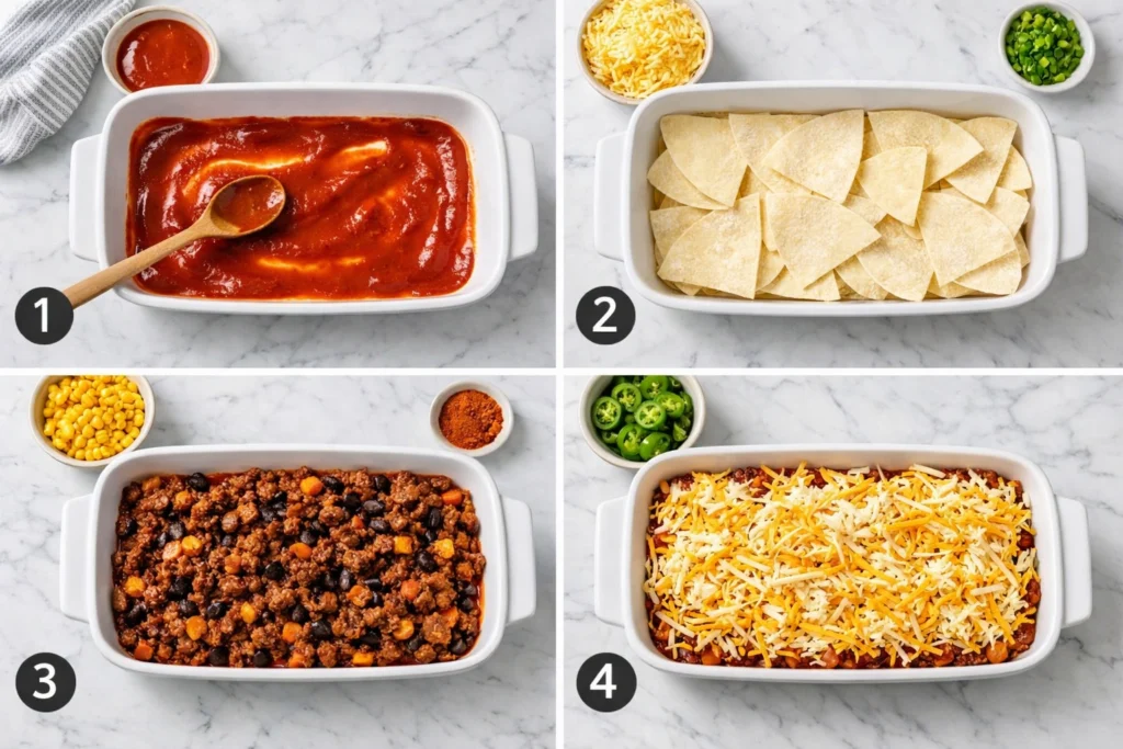 5. Step-by-Step Guide to Making Lazy Enchilada Casserole Without Any Rolling Required