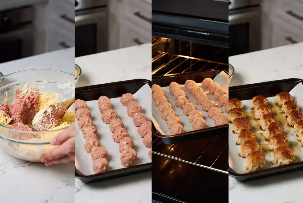 How to Make Pancake Sausage Balls Step by Step