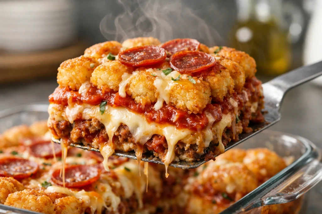 What Is Pepperoni Pizza Tater Tot Dinner?