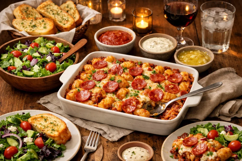 What to Serve With Pepperoni Pizza Tater Tot Dinner