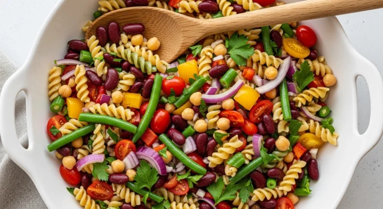 3 bean pasta salad