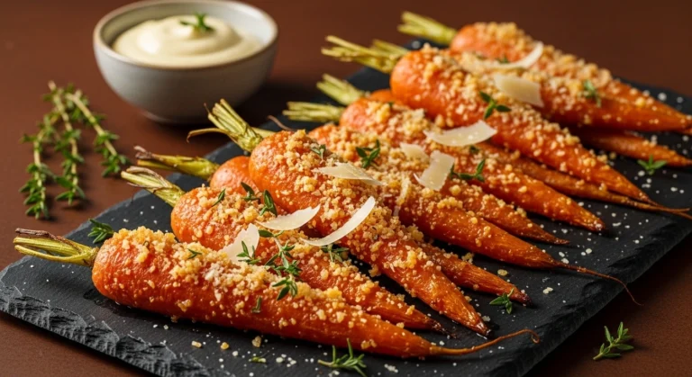 Crispy Parmesan Roasted Carrots