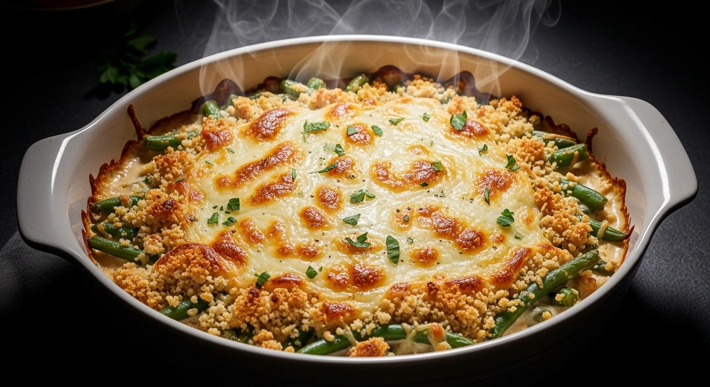 green bean alfredo casserole