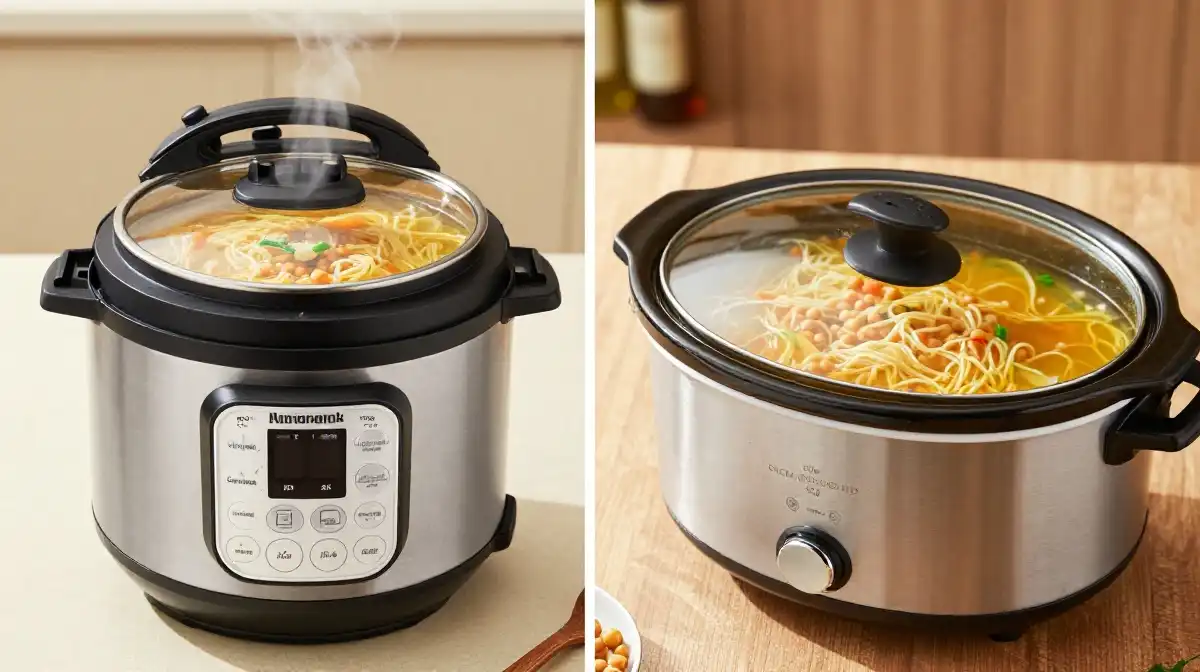 How to Make Chickpea Noodle Soup in Instant Pot and Slow Cooker