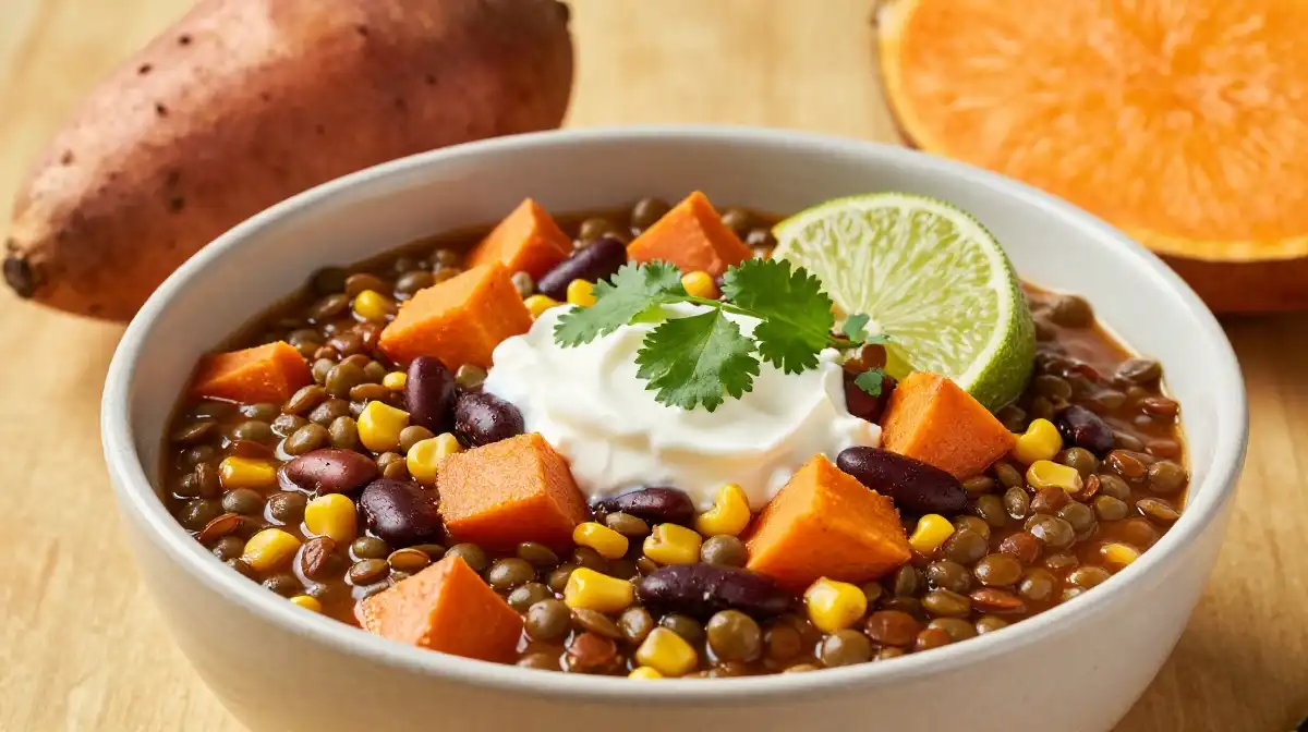 How to Make Lentil Chili With Sweet Potato for Natural Sweetness