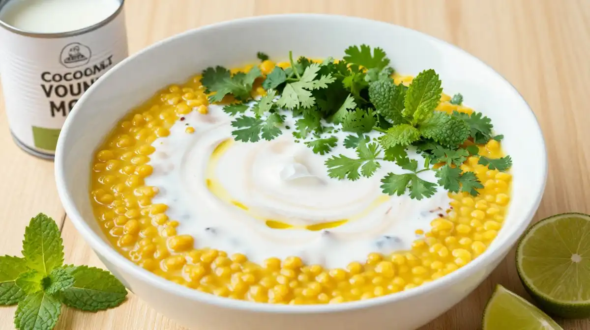 How to Make Vegan Moong Dal With Coconut Milk and Fresh Herbs