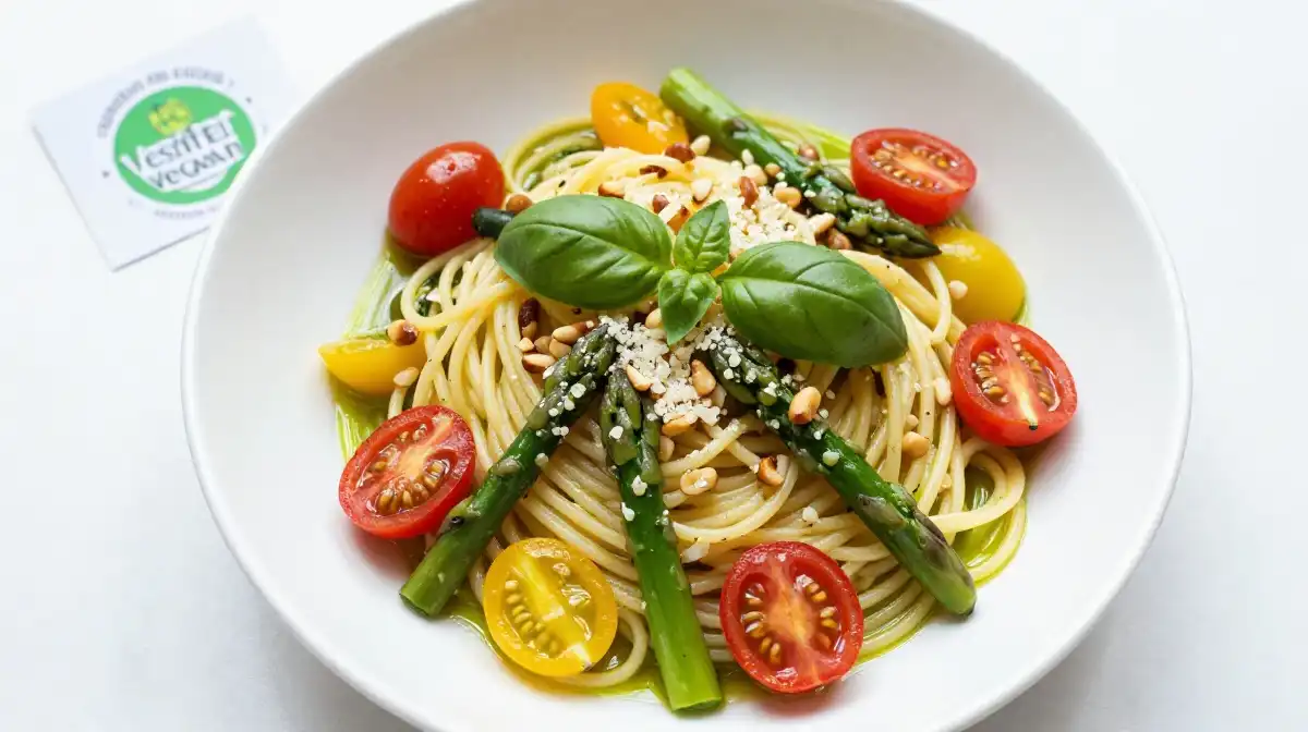 Vegan Asparagus Pasta That Is Light Fresh and Full of Flavor