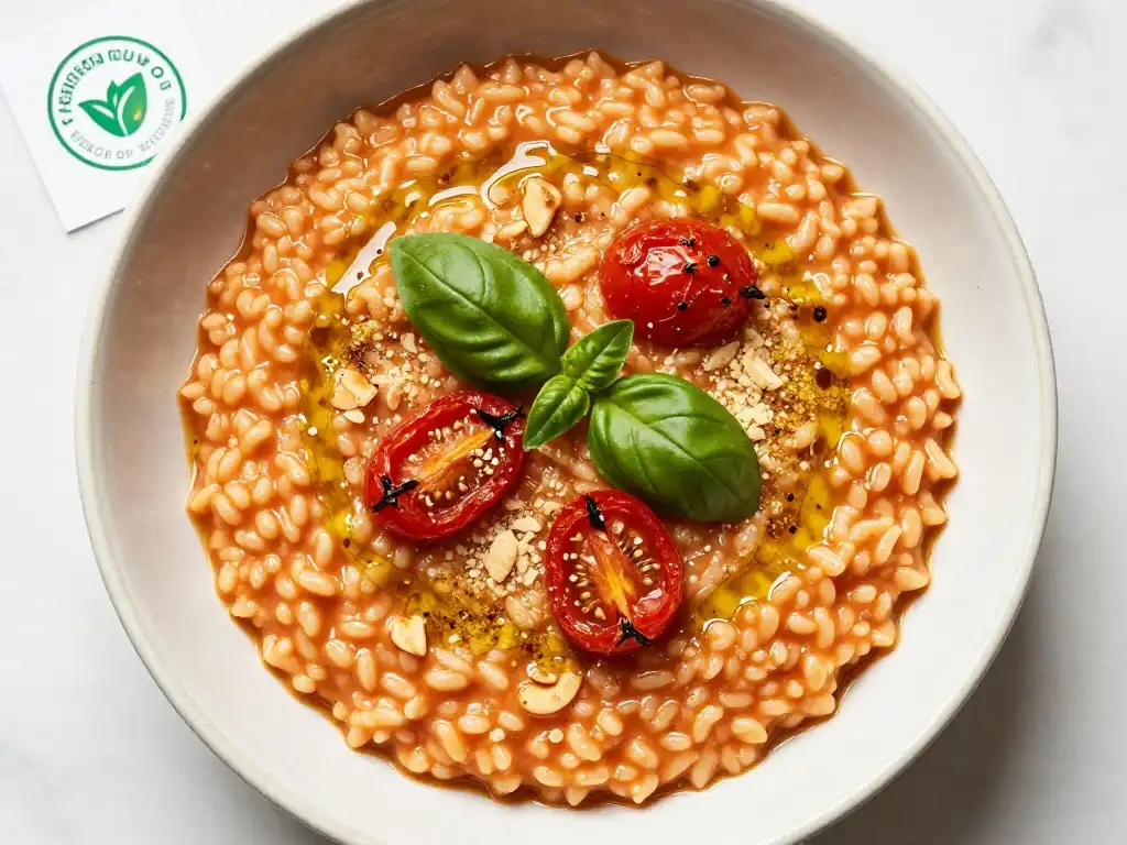 Vegan Tomato Risotto That Is Just as Creamy Rich and Satisfying