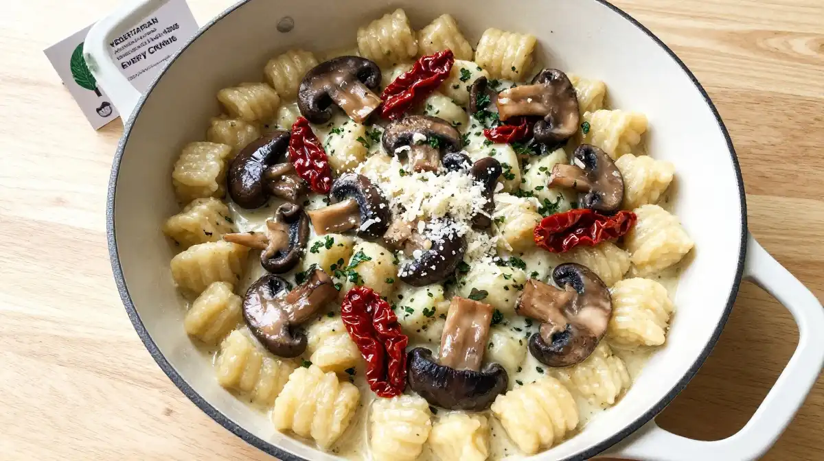 Vegetarian Mushroom Gnocchi Skillet That Satisfies Every Craving