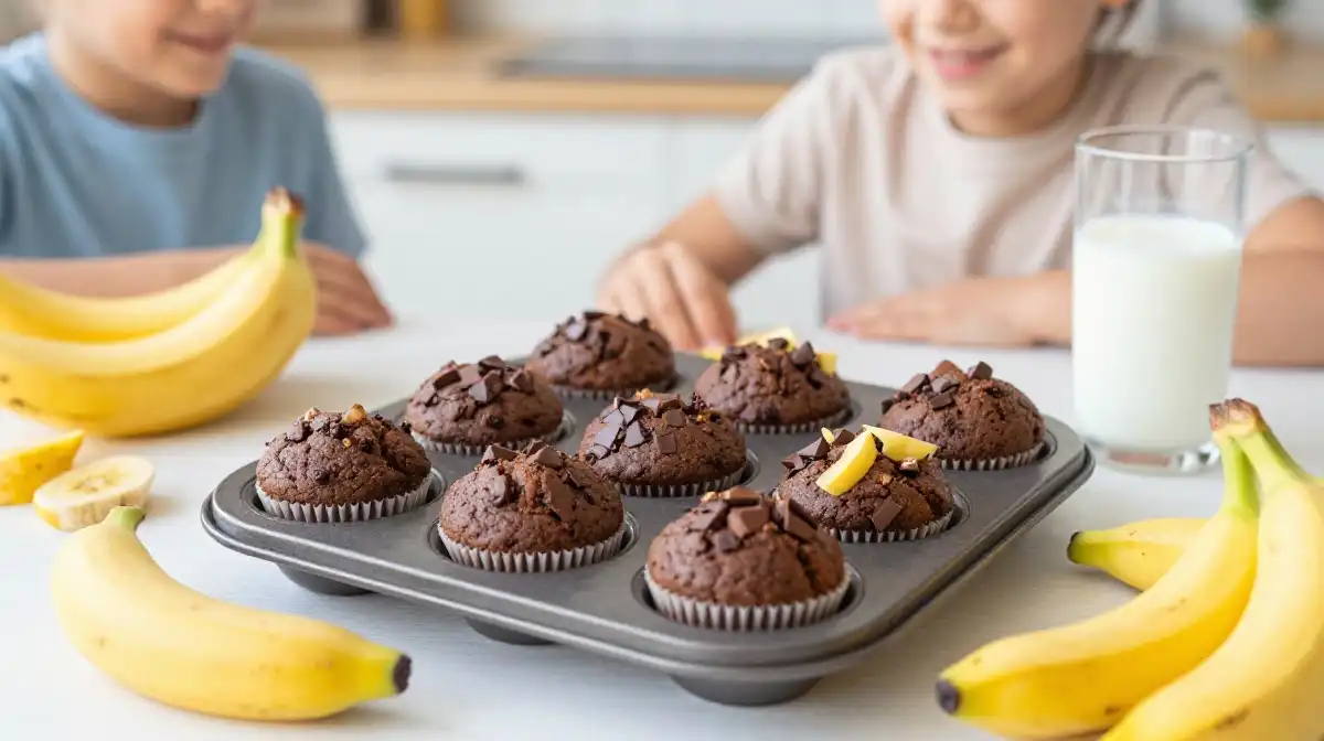 11. Banana Chocolate Muffins for Kids That Are Secretly Nutritious