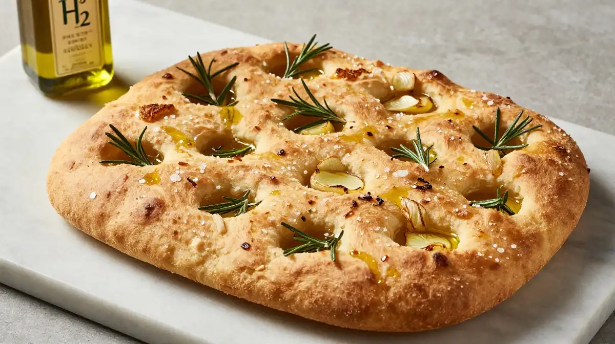 11. No Knead Focaccia With Rosemary Garlic and Sea Salt the Classic Italian Way